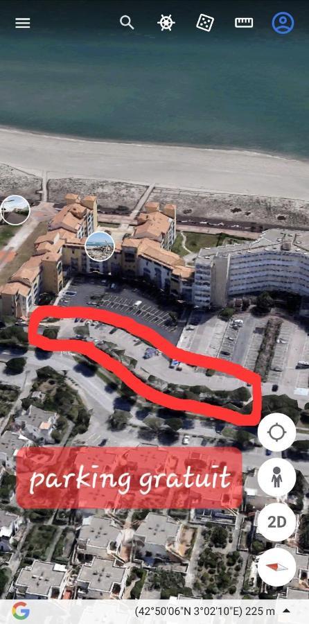 Appartement Vue Mer,Acces Direct Plage,Fibre,Clim,Parking Public Gratuit Le Barcarès Екстериор снимка