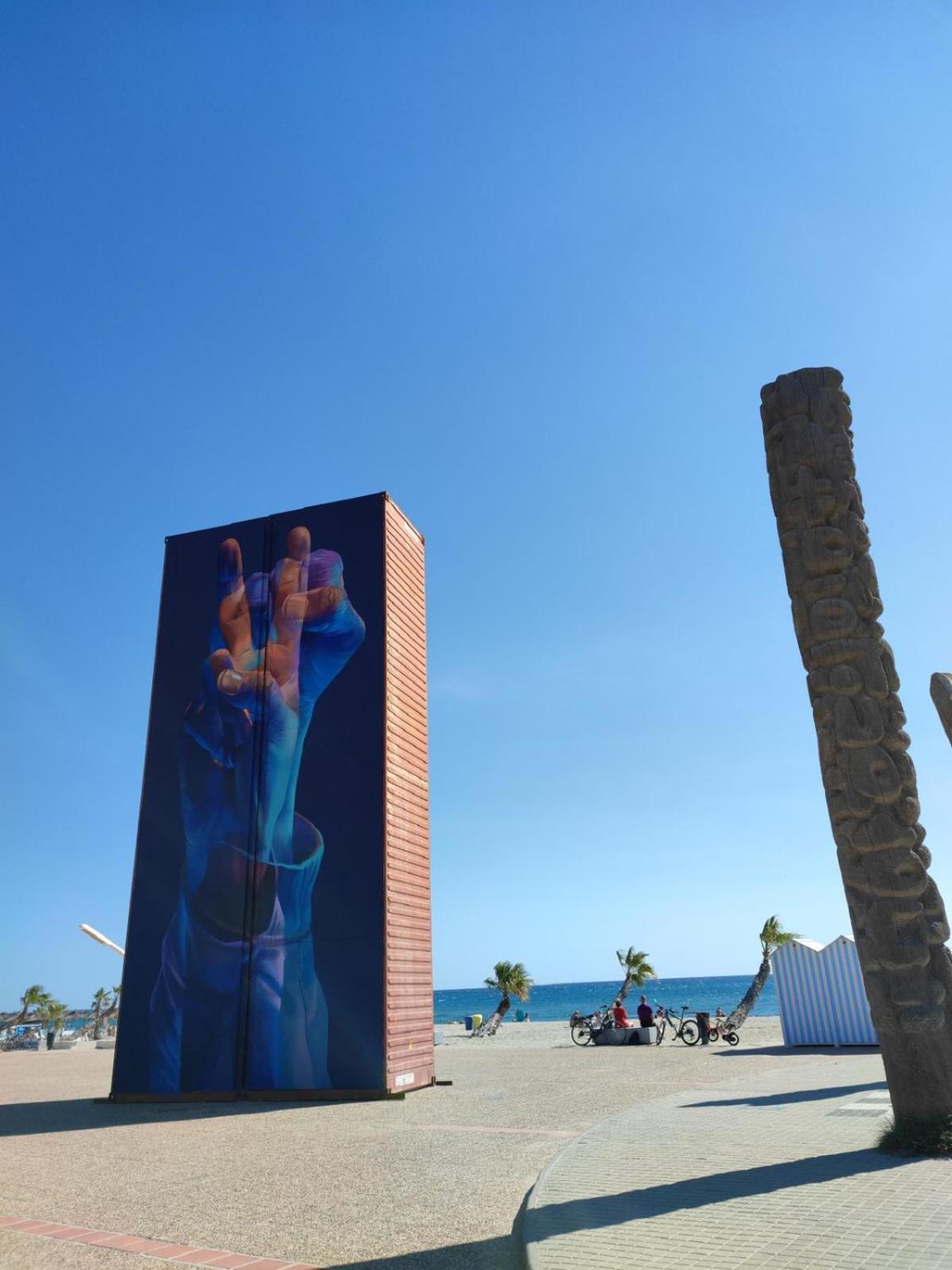 Appartement Vue Mer,Acces Direct Plage,Fibre,Clim,Parking Public Gratuit Le Barcarès Екстериор снимка