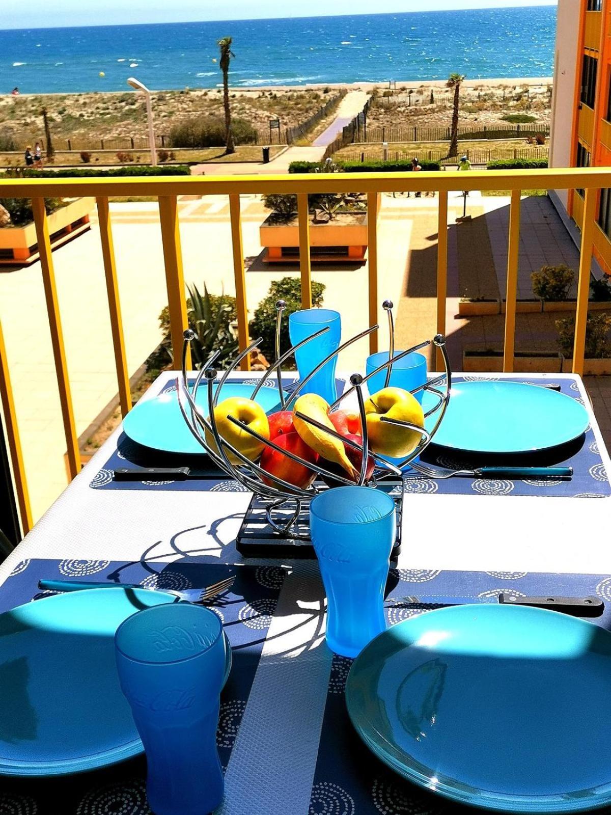 Appartement Vue Mer,Acces Direct Plage,Fibre,Clim,Parking Public Gratuit Le Barcarès Екстериор снимка