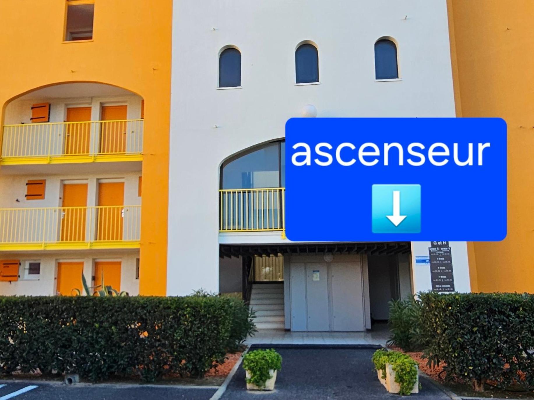 Appartement Vue Mer,Acces Direct Plage,Fibre,Clim,Parking Public Gratuit Le Barcarès Екстериор снимка